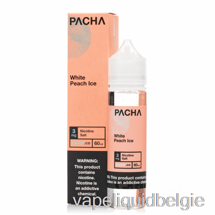 Vape België Witte Perzikijs - Pacha - 60ml 3mg